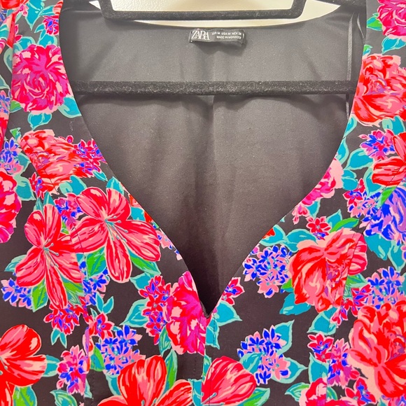 Zara Floral Crop Top - Picture 3 of 6